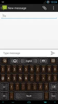 GO Keyboard Leather Theme android App screenshot 4